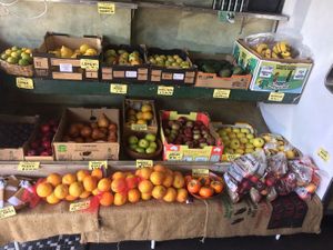 Some of the organic seasonal fruits available at Elwood Organic at Elwood Organic in Elwood