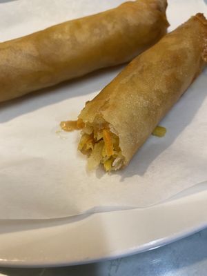 Contents of egg roll  at Kim Phuong Vegetarian Delight in Renton