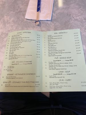 Menú  at Kim Phuong Vegetarian Delight in Renton