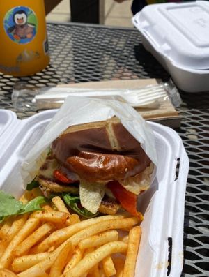 Chicken burger at Native Foods - Wicker Park in Chicago
