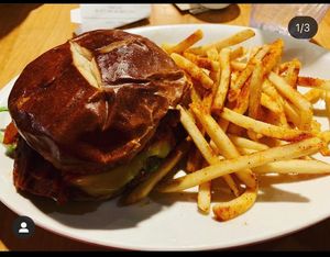 Gastropub burger  at Native Foods - Wicker Park in Chicago