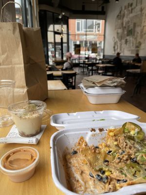 The dessert parfaits are yummy  at Native Foods - Wicker Park in Chicago