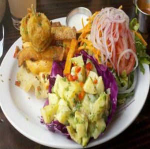 Oklahoma Bacon Cheeseburger at Native Foods - Wicker Park in Chicago