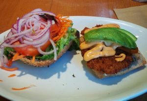 Crispy Chicken, Bacon, and EVO Club at Native Foods - Wicker Park in Chicago