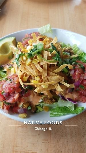 Taco salad at Native Foods - Wicker Park in Chicago
