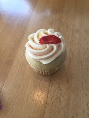 Strawberry cupcake  at Native Foods - Wicker Park in Chicago