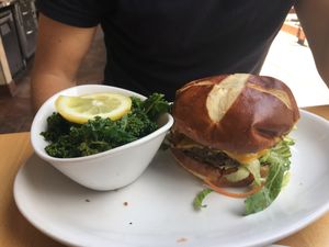 Jalapeño burger  at Native Foods - Wicker Park in Chicago
