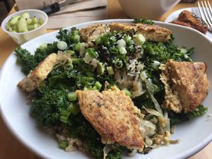 Tempeh bowl at Native Foods - Wicker Park in Chicago