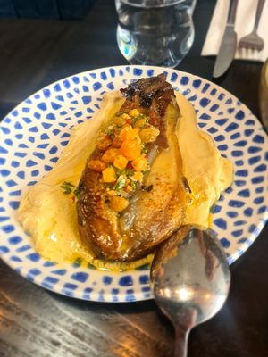 BBQ Eggplant w/Tahini at Gerome in Auckland