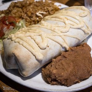 Vegan Fajita Burrito  at Los Cabos Cantina and Grill in Whitby