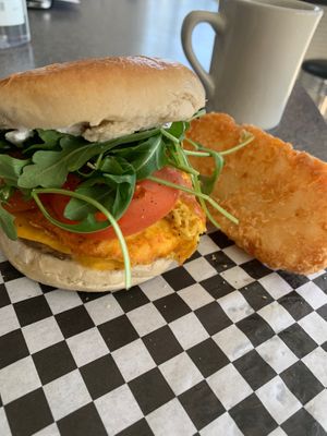Breakfast sandwich ( Saturday’s only 9a-1p) at BeeWali's Vegan AF in Los Angeles
