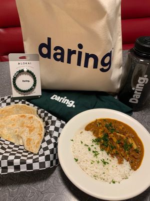 Vegan “chicken” tikka masala  at BeeWali's Vegan AF in Los Angeles