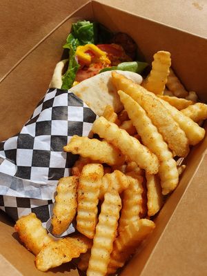 Kabob wrap at BeeWali's Vegan AF in Los Angeles