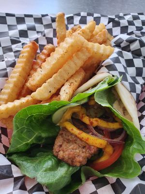 Fries at BeeWali's Vegan AF in Los Angeles