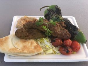 Kebab at BeeWali's Vegan AF in Los Angeles