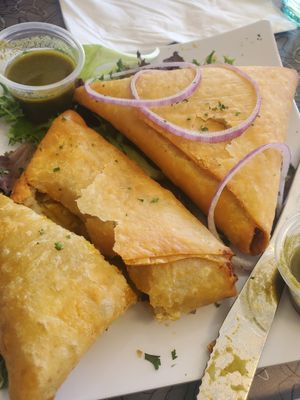 Potato Samosa at BeeWali's Vegan AF in Los Angeles
