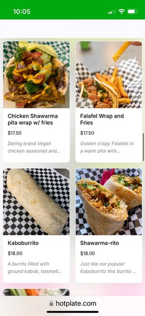 Menú Feb 2025   at BeeWali's Vegan AF in Los Angeles