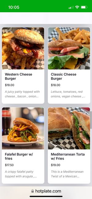 Menu Feb 2025   at BeeWali's Vegan AF in Los Angeles