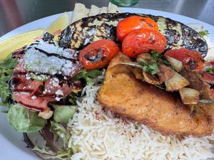 The Fish was so delicious the flavor and the texture was sensational!   at BeeWali's Vegan AF in Los Angeles