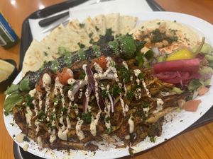 Chicken Shawarma Plate  at BeeWali's Vegan AF in Los Angeles
