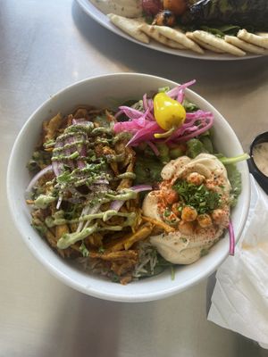 chicken bowl  at BeeWali's Vegan AF in Los Angeles