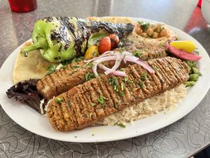 Kabob Plate  at BeeWali's Vegan AF in Los Angeles