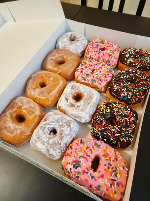 Vegan Classic Dozen Donuts at Pink Love Donuts and More in Miami Beach