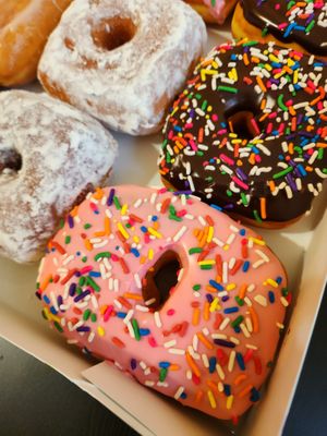 Vegan Classic Dozen Donuts at Pink Love Donuts and More in Miami Beach