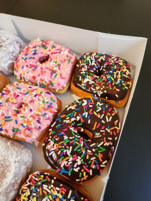 Vegan Classic Dozen Donuts at Pink Love Donuts and More in Miami Beach