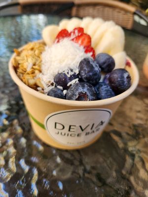 Acaí smoothie bowl at Devia - Upper Buena Vista in Miami