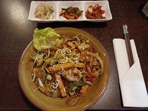 Main dish at Arirang in Warsaw