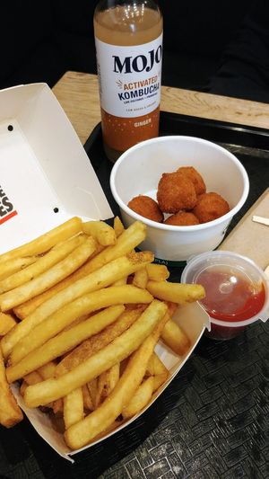 Fries and Mac n cheeze balls at Lord of the Fries in Windsor