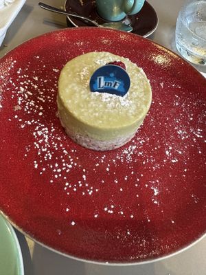 Avocado lemon tart   at Le Murmure Fracassant in Paris