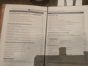 New menu at Le Murmure Fracassant in Paris