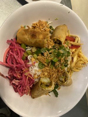 Vegan spring roll bun  at Nhà Mình in Ridgewood