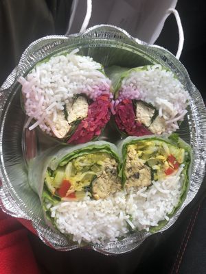 Tofu summer roll and Tempe summer roll   at Nhà Mình in Ridgewood