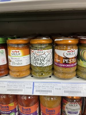 Vegan pesto  at A MART Grocery in Hurghada