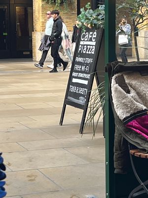   at Café Piazza in South East London