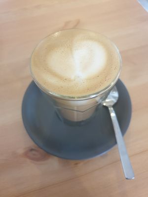 Latte at Meow Cafe in Epping