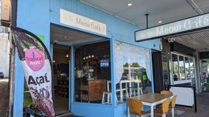 Street view across from epping station at Meow Cafe in Epping