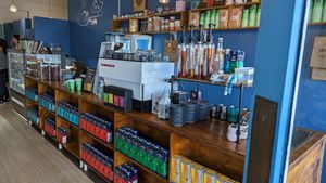 Cheap plant based milks at Meow Cafe in Epping