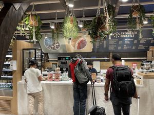 The order counter  at Evergreen Organics - Gate Mall in Doha