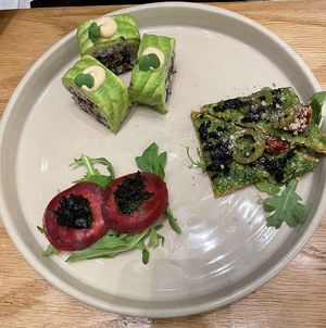 Tasting thing for 120 ryal  at Evergreen Organics - Gate Mall in Doha