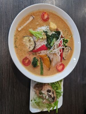 Soy Milk Curry Rice at Home Roasted Cafe Chanto in Tokyo