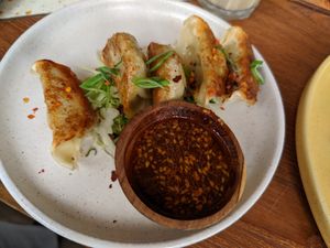 Vegan gyoza at Burgreens Canggu - Healthy Plant-Based Eatery in Canggu