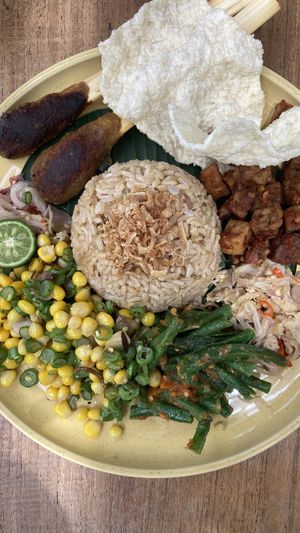 Nasi Campur  at Burgreens Canggu - Healthy Plant-Based Eatery in Canggu