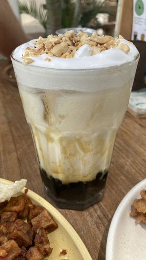 Brown sugar boba milk tea  at Burgreens Canggu - Healthy Plant-Based Eatery in Canggu