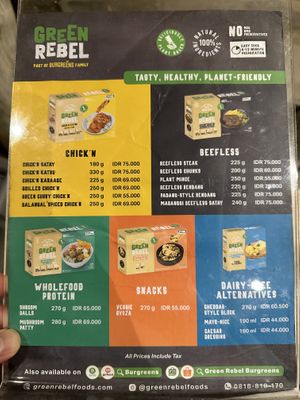 Frozen plant based meats to take home   at Burgreens Canggu - Healthy Plant-Based Eatery in Canggu