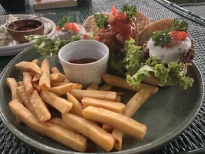 Sliders trio  at Burgreens Canggu - Healthy Plant-Based Eatery in Canggu
