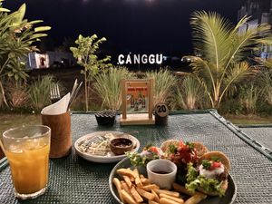 View at night  at Burgreens Canggu - Healthy Plant-Based Eatery in Canggu